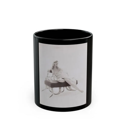 Barbara Nichols #308 (Vintage Female Icon) Black Coffee Mug-11oz-Go Mug Yourself