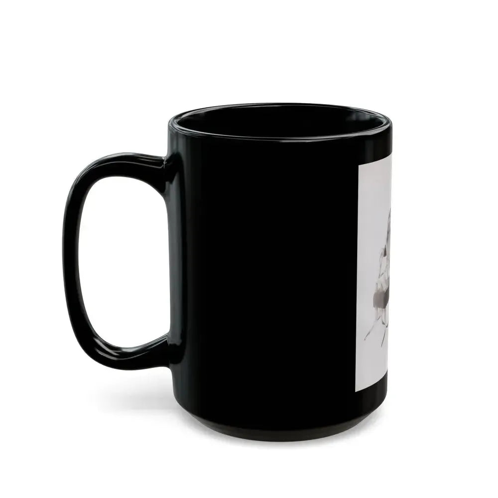 Barbara Nichols #308 (Vintage Female Icon) Black Coffee Mug - Go Mug Yourself