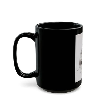 Barbara Nichols #308 (Vintage Female Icon) Black Coffee Mug - Go Mug Yourself