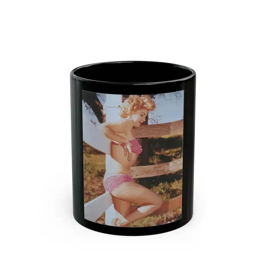 Barbara Nichols #32 (Vintage Female Icon) Black Coffee Mug 11oz - Go Mug Yourself