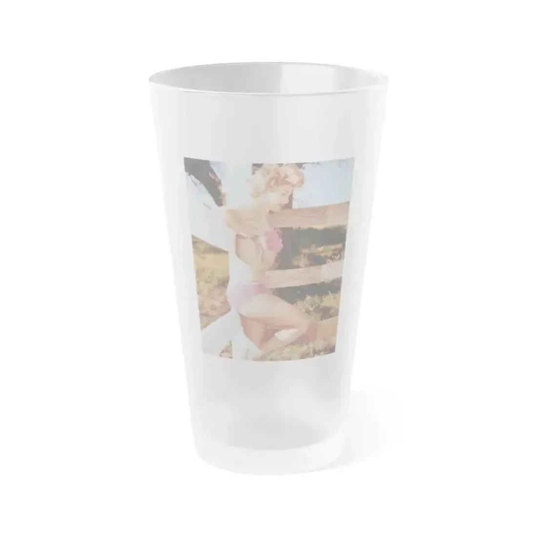 Barbara Nichols #32 (Vintage Female Icon) Frosted Pint Glass 16oz 16oz Frosted - Go Mug Yourself