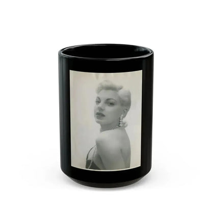 Barbara Nichols #320 (Vintage Female Icon) Black Coffee Mug 15oz - Go Mug Yourself