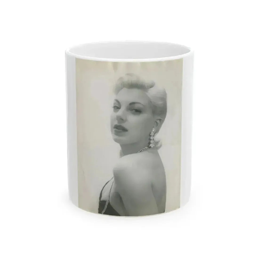 Barbara Nichols #320 (Vintage Female Icon) White Coffee Mug 11oz - Go Mug Yourself