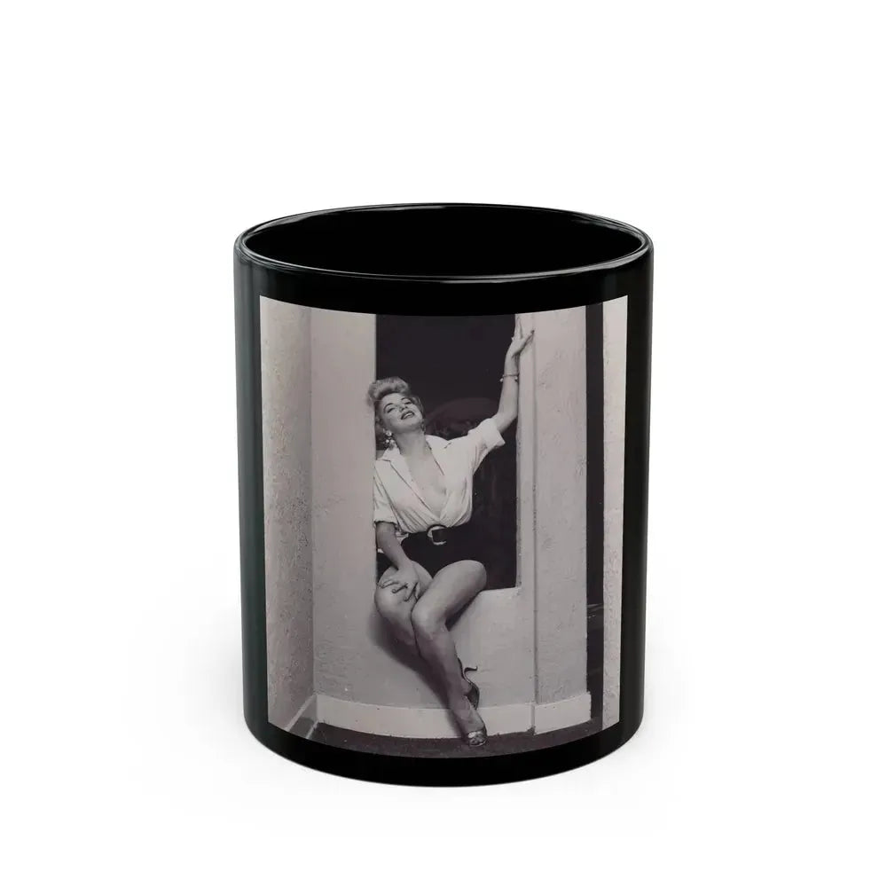 Barbara Nichols #321 (Vintage Female Icon) Black Coffee Mug 11oz - Go Mug Yourself