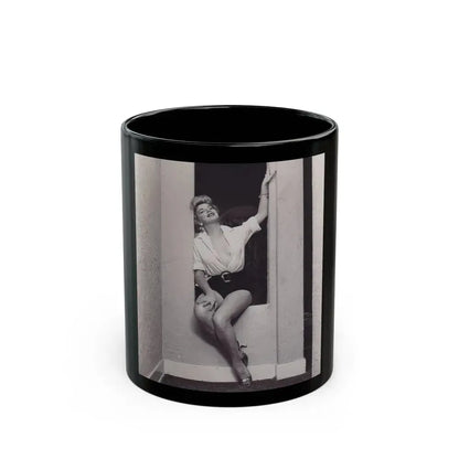 Barbara Nichols #321 (Vintage Female Icon) Black Coffee Mug 11oz - Go Mug Yourself