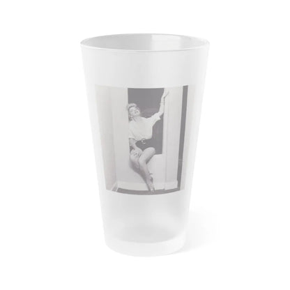 Barbara Nichols #321 (Vintage Female Icon) Frosted Pint Glass 16oz-16oz-Frosted-Go Mug Yourself