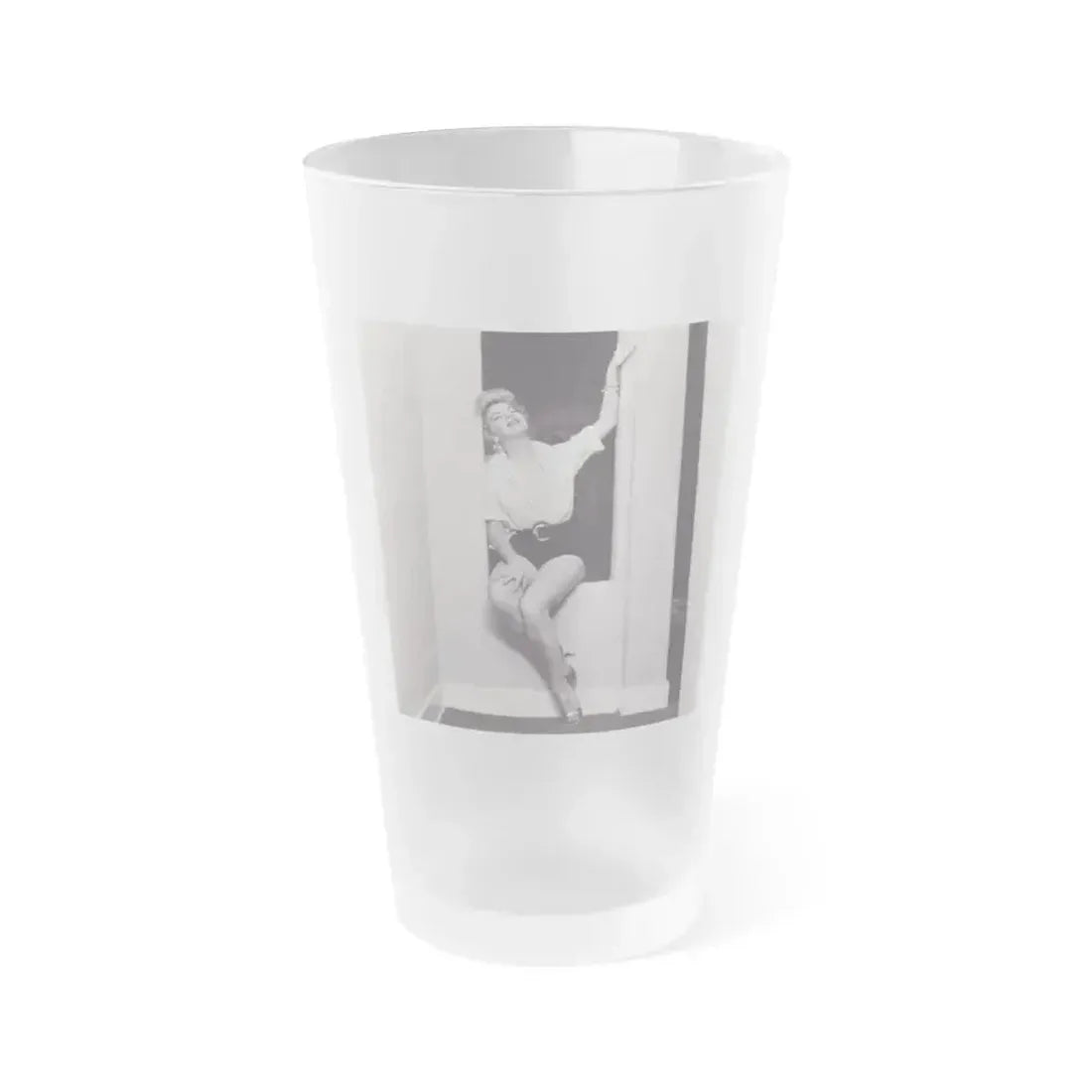 Barbara Nichols #321 (Vintage Female Icon) Frosted Pint Glass 16oz 16oz Frosted - Go Mug Yourself