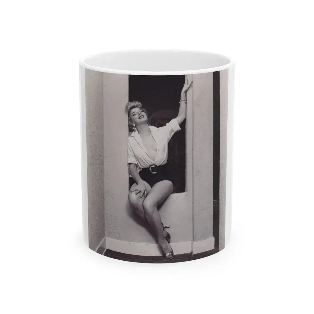 Barbara Nichols #321 (Vintage Female Icon) White Coffee Mug 11oz - Go Mug Yourself