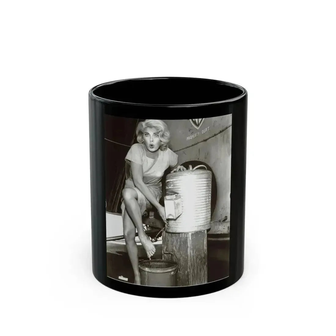 Barbara Nichols #322 (Vintage Female Icon) Black Coffee Mug 11oz - Go Mug Yourself