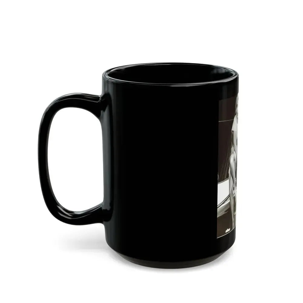 Barbara Nichols #322 (Vintage Female Icon) Black Coffee Mug - Go Mug Yourself