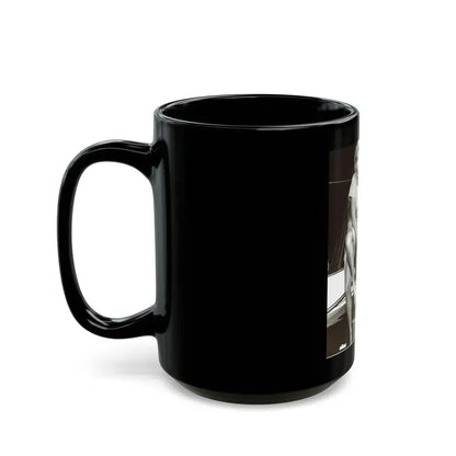 Barbara Nichols #322 (Vintage Female Icon) Black Coffee Mug - Go Mug Yourself