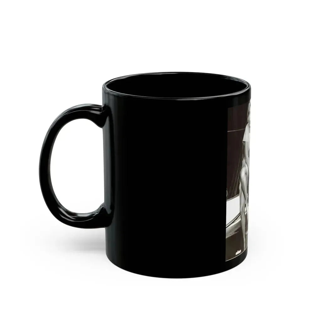 Barbara Nichols #322 (Vintage Female Icon) Black Coffee Mug - Go Mug Yourself