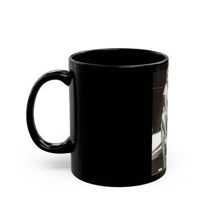 Barbara Nichols #322 (Vintage Female Icon) Black Coffee Mug - Go Mug Yourself