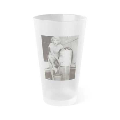 Barbara Nichols #322 (Vintage Female Icon) Frosted Pint Glass 16oz-16oz-Frosted-Go Mug Yourself