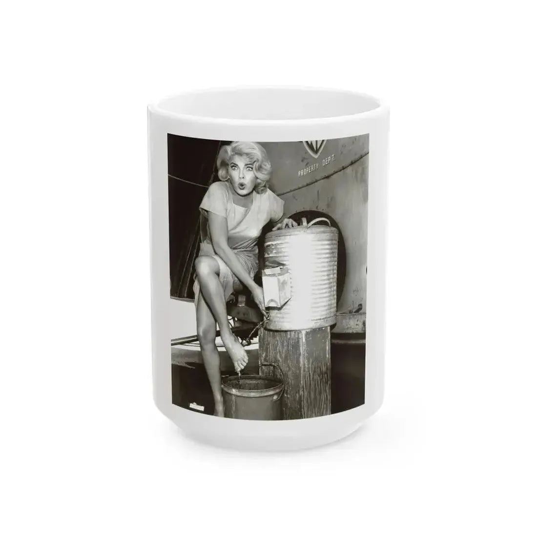 Barbara Nichols #322 (Vintage Female Icon) White Coffee Mug 15oz - Go Mug Yourself