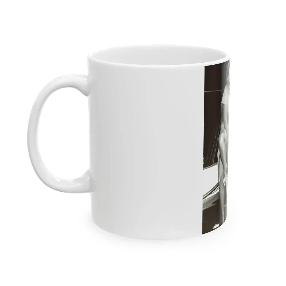 Barbara Nichols #322 (Vintage Female Icon) White Coffee Mug - Go Mug Yourself