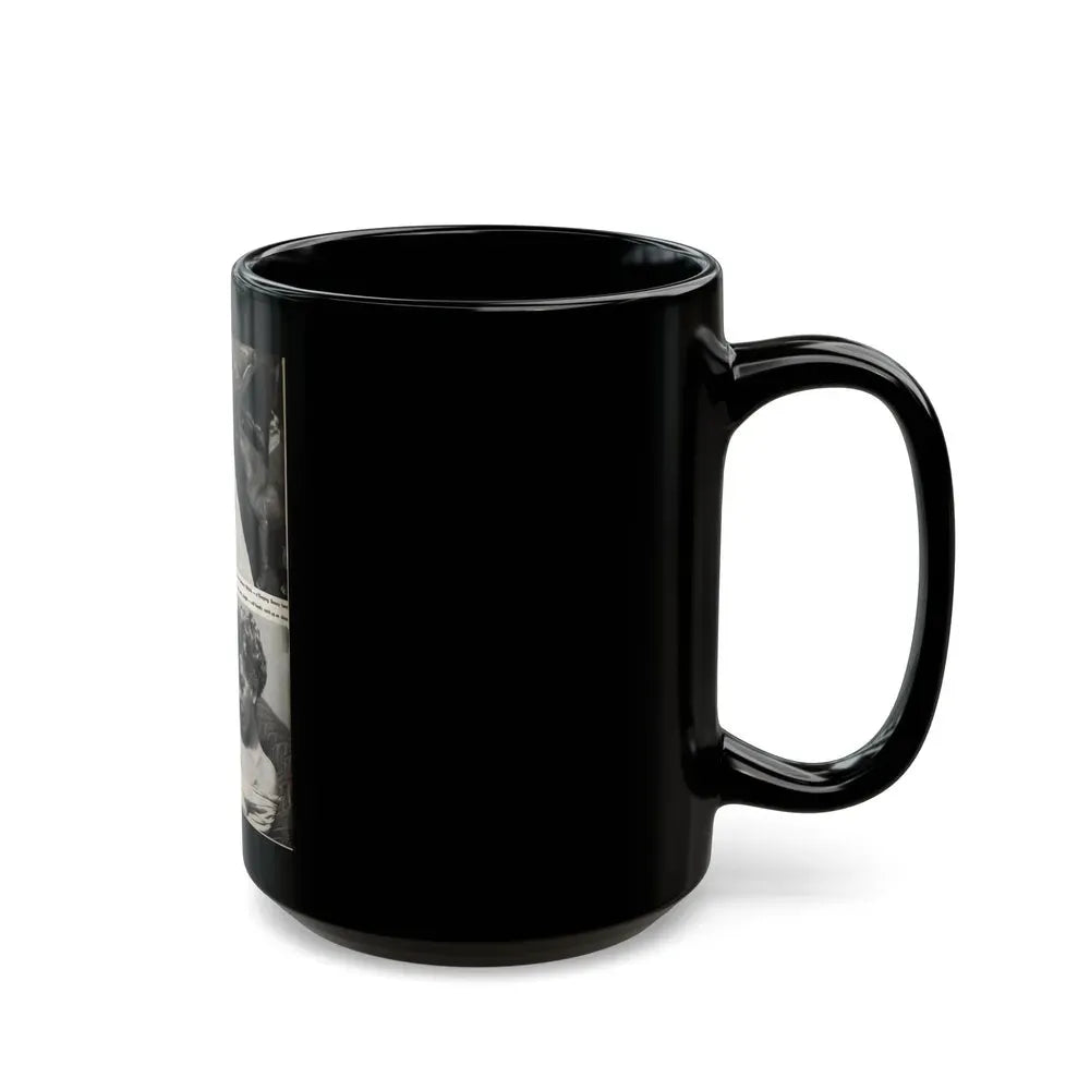 Barbara Nichols #323 - Page 1 of 7 with, 2 B&W Photos from American Beauties Mag. Fall '53 (Vintage Female Icon) Black Coffee Mug - Go Mug Yourself