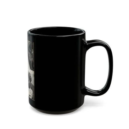 Barbara Nichols #323 - Page 1 of 7 with, 2 B&W Photos from American Beauties Mag. Fall '53 (Vintage Female Icon) Black Coffee Mug - Go Mug Yourself
