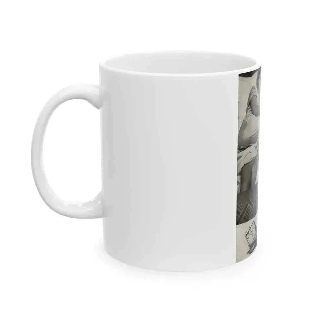 Barbara Nichols #323 - Page 1 of 7 with, 2 B&W Photos from American Beauties Mag. Fall '53 (Vintage Female Icon) White Coffee Mug - Go Mug Yourself