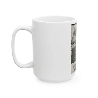 Barbara Nichols #323 - Page 1 of 7 with, 2 B&W Photos from American Beauties Mag. Fall '53 (Vintage Female Icon) White Coffee Mug - Go Mug Yourself