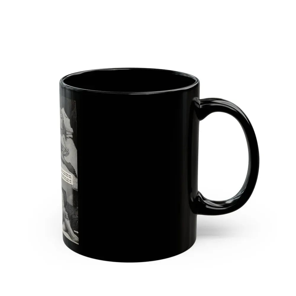 Barbara Nichols #324 - Page 2 of 7 with, 2 B&W Photos from American Beauties Mag. Fall '53 (Vintage Female Icon) Black Coffee Mug - Go Mug Yourself