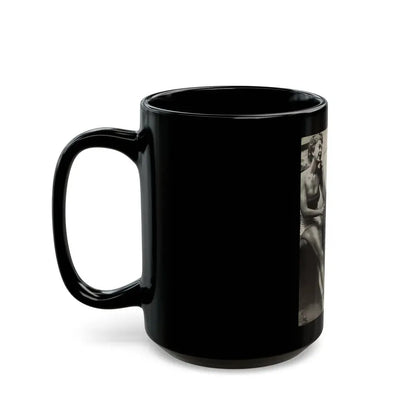 Barbara Nichols #325 - Page 3 of 7 with, 3 B&W Photos from American Beauties Mag. Fall '53 (Vintage Female Icon) Black Coffee Mug - Go Mug Yourself