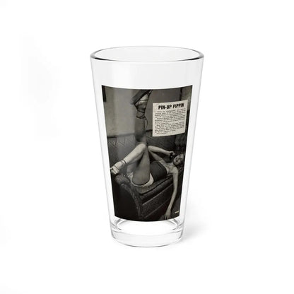 Barbara Nichols #326 - Page 4 of 7 with, 1 B&W Photo & Article from American Beauties Mag. Fall '53 (Vintage Female Icon) Pint Glass 16oz 16oz - Go Mug Yourself