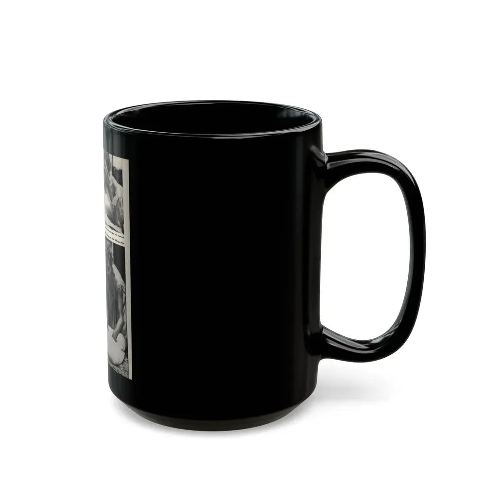 Barbara Nichols #327 - Page 5 of 7 with, 3 B&W Photos from American Beauties Mag. Fall '53 (Vintage Female Icon) Black Coffee Mug - Go Mug Yourself
