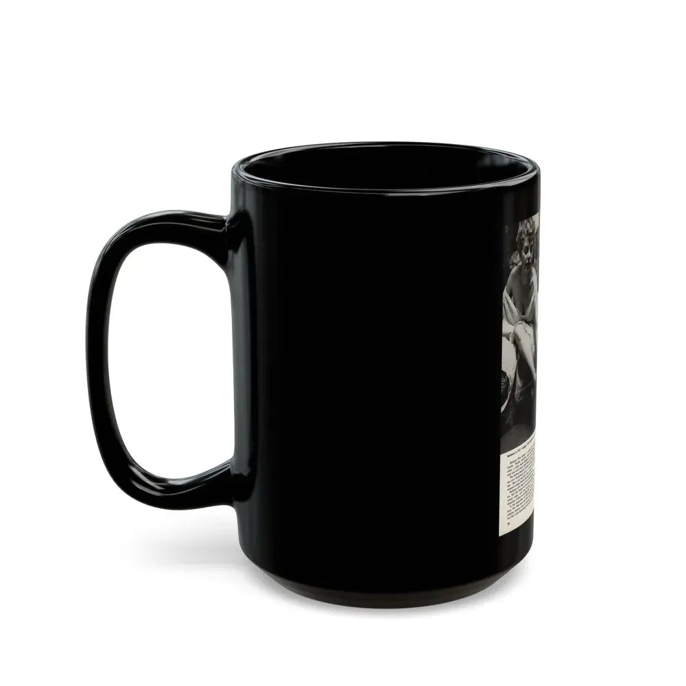 Barbara Nichols #327 - Page 5 of 7 with, 3 B&W Photos from American Beauties Mag. Fall '53 (Vintage Female Icon) Black Coffee Mug - Go Mug Yourself