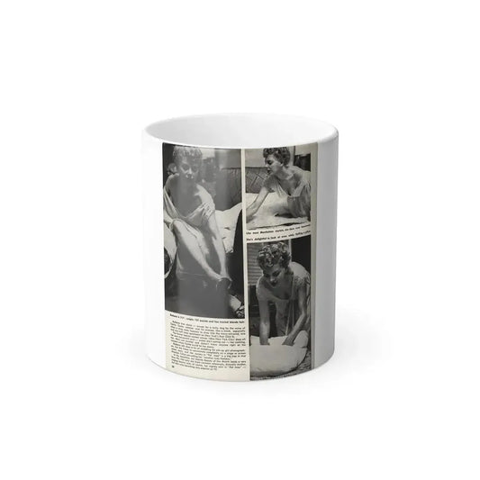 Barbara Nichols #327 - Page 5 of 7 with, 3 B&W Photos from American Beauties Mag. Fall '53 (Vintage Female Icon) Color Changing Mug 11oz 11oz - Go Mug Yourself