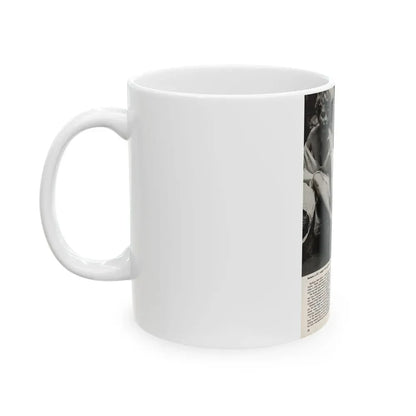 Barbara Nichols #327 - Page 5 of 7 with, 3 B&W Photos from American Beauties Mag. Fall '53 (Vintage Female Icon) White Coffee Mug - Go Mug Yourself
