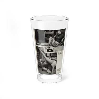 Barbara Nichols #328 - Page 6 of 7 with, 2 B&W Photos from American Beauties Mag. Fall '53 (Vintage Female Icon) Pint Glass 16oz 16oz - Go Mug Yourself