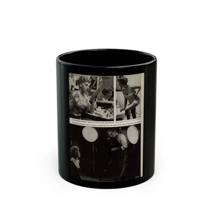Barbara Nichols #329 - Page 7 of 7 with, 3 B&W Photos from American Beauties Mag. Fall '53 (Vintage Female Icon) Black Coffee Mug 11oz - Go Mug Yourself