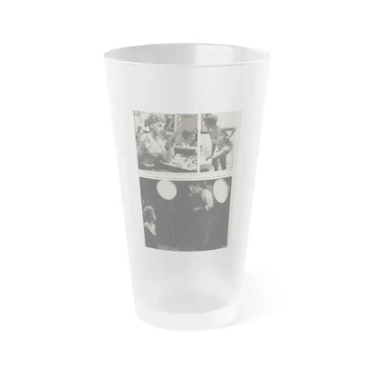 Barbara Nichols #329 - Page 7 of 7 with, 3 B&W Photos from American Beauties Mag. Fall '53 (Vintage Female Icon) Frosted Pint Glass 16oz 16oz Frosted - Go Mug Yourself