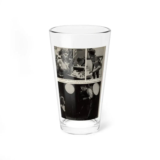 Barbara Nichols #329 - Page 7 of 7 with, 3 B&W Photos from American Beauties Mag. Fall '53 (Vintage Female Icon) Pint Glass 16oz 16oz - Go Mug Yourself