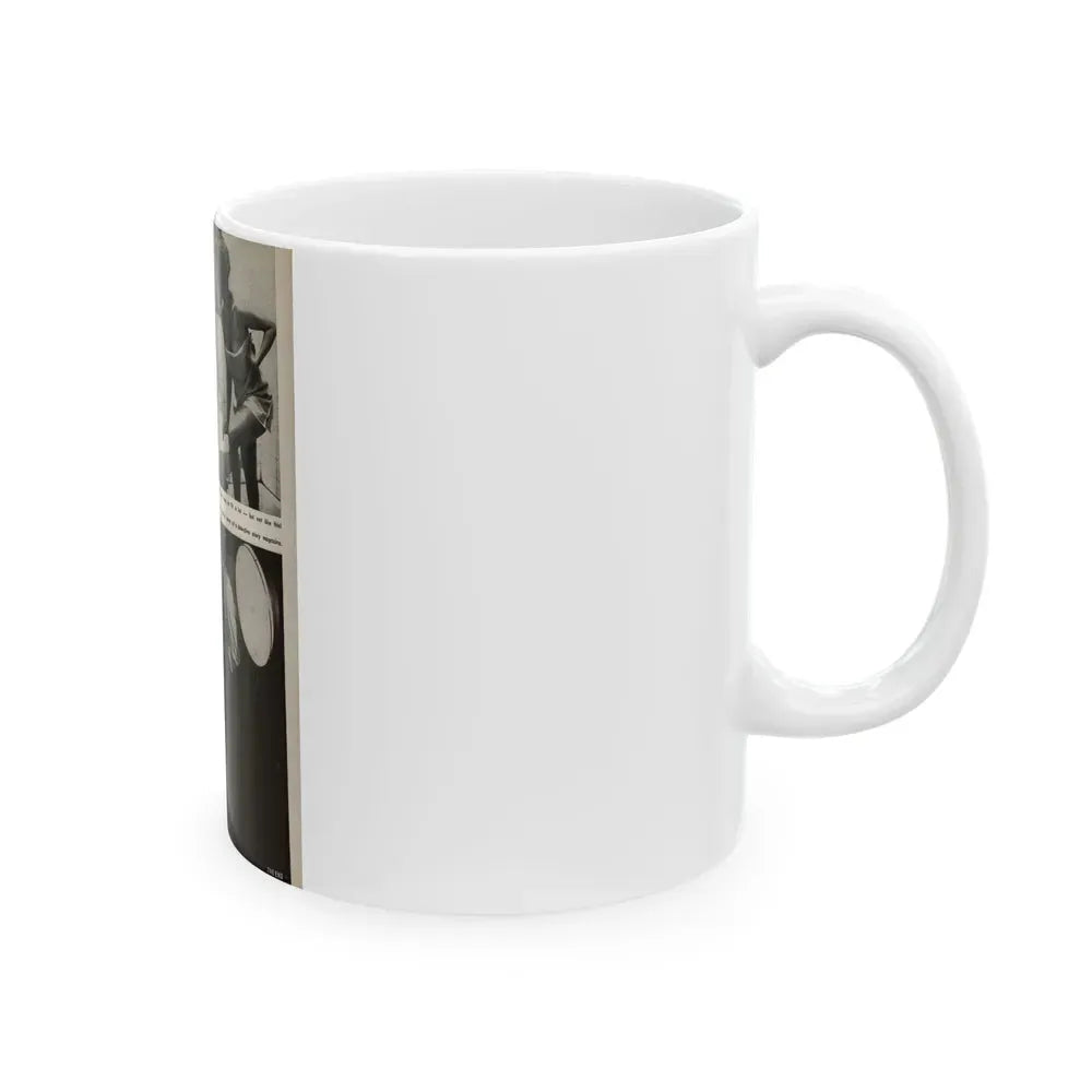 Barbara Nichols #329 - Page 7 of 7 with, 3 B&W Photos from American Beauties Mag. Fall '53 (Vintage Female Icon) White Coffee Mug - Go Mug Yourself