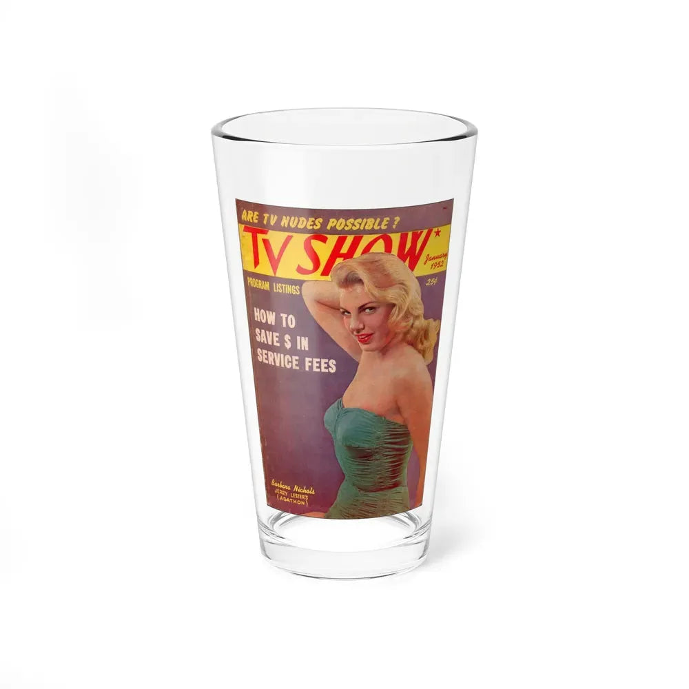Barbara Nichols #330 - Mag. Cover (Vintage Female Icon) Pint Glass 16oz 16oz - Go Mug Yourself