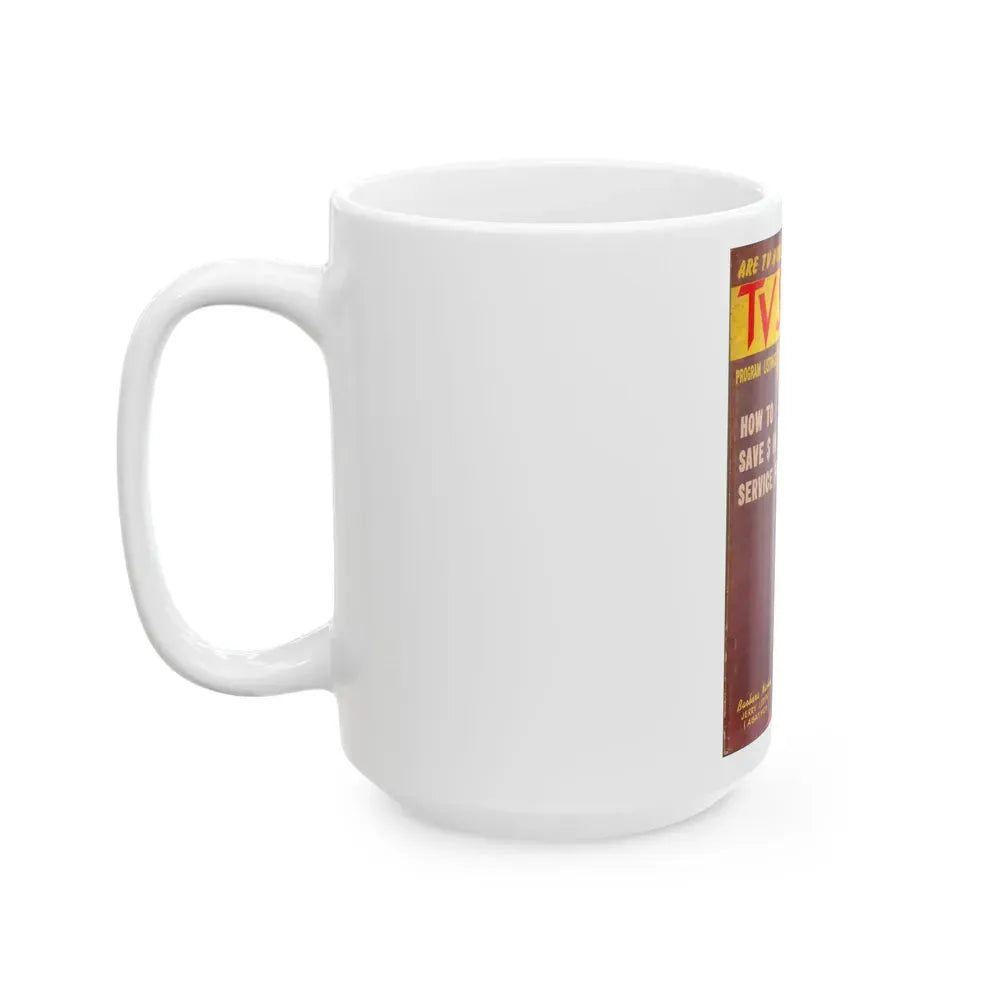 Barbara Nichols #330 - Mag. Cover (Vintage Female Icon) White Coffee Mug - Go Mug Yourself