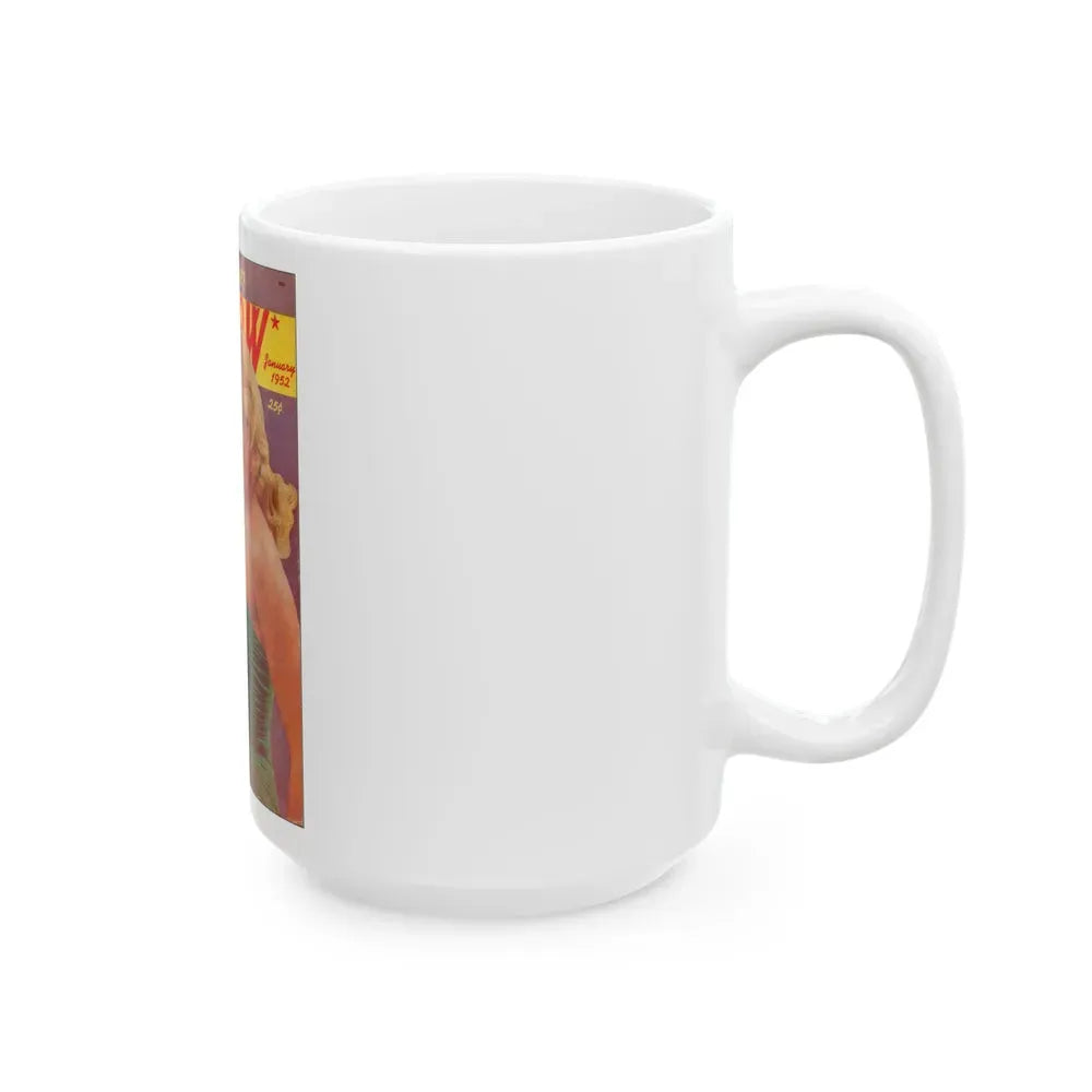 Barbara Nichols #330 - Mag. Cover (Vintage Female Icon) White Coffee Mug - Go Mug Yourself