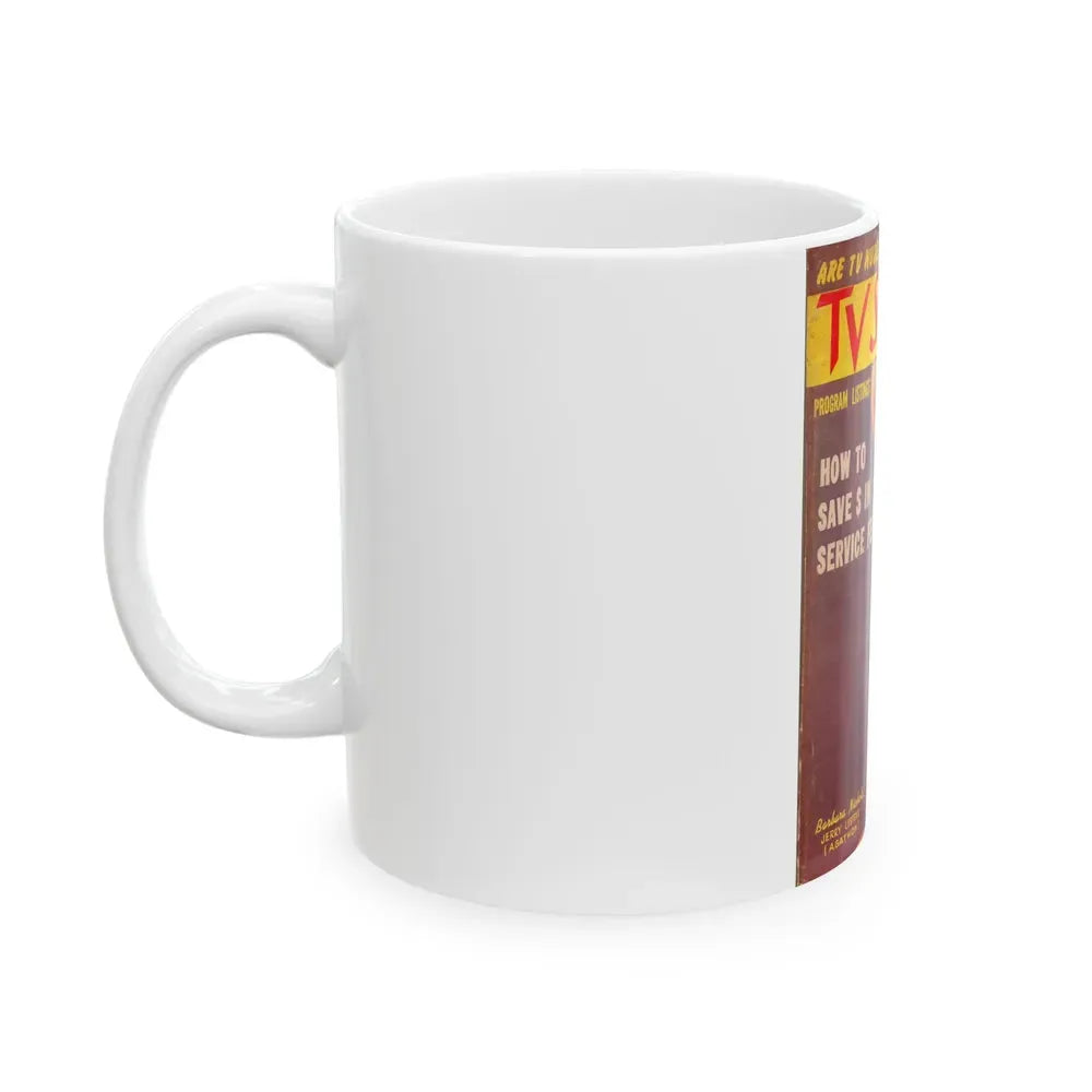 Barbara Nichols #330 - Mag. Cover (Vintage Female Icon) White Coffee Mug - Go Mug Yourself