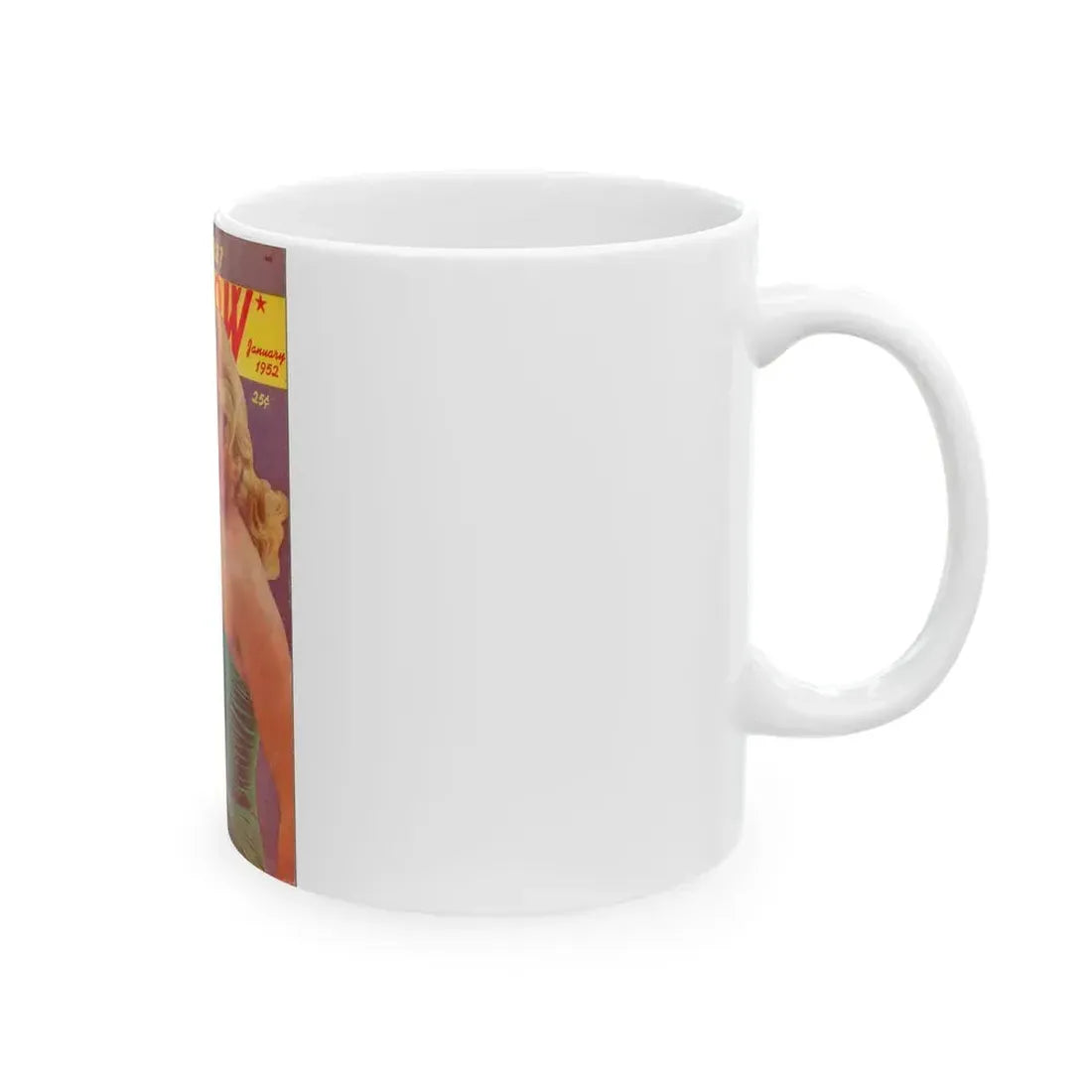 Barbara Nichols #330 - Mag. Cover (Vintage Female Icon) White Coffee Mug - Go Mug Yourself