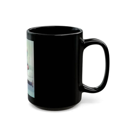 Barbara Nichols #333 (Vintage Female Icon) Black Coffee Mug - Go Mug Yourself
