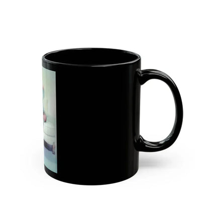 Barbara Nichols #333 (Vintage Female Icon) Black Coffee Mug - Go Mug Yourself