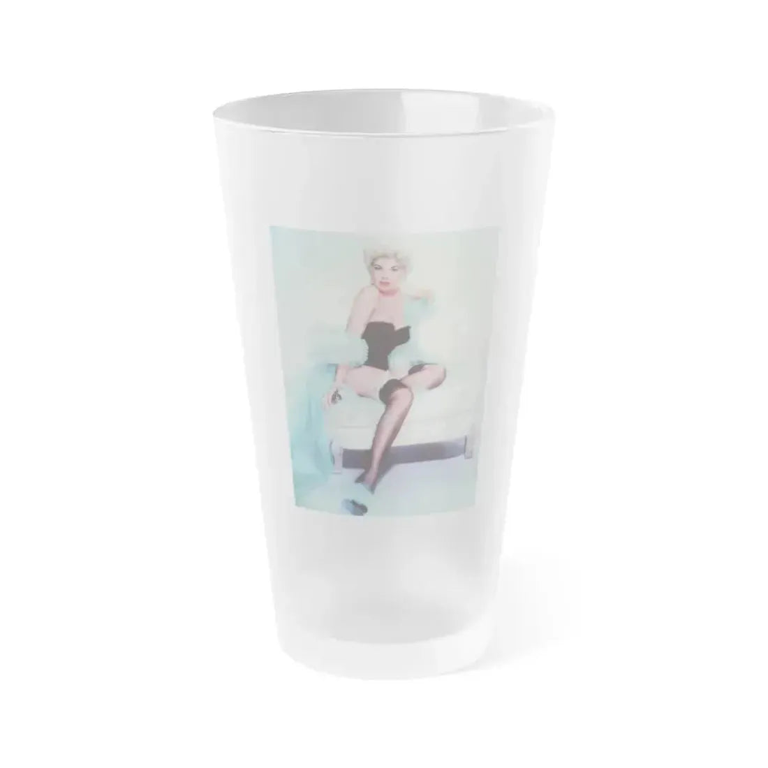 Barbara Nichols #333 (Vintage Female Icon) Frosted Pint Glass 16oz 16oz Frosted - Go Mug Yourself