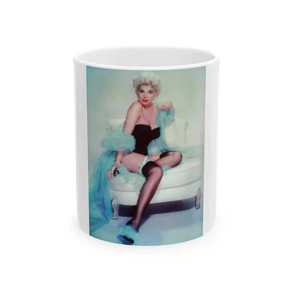 Barbara Nichols #333 (Vintage Female Icon) White Coffee Mug-11oz-Go Mug Yourself