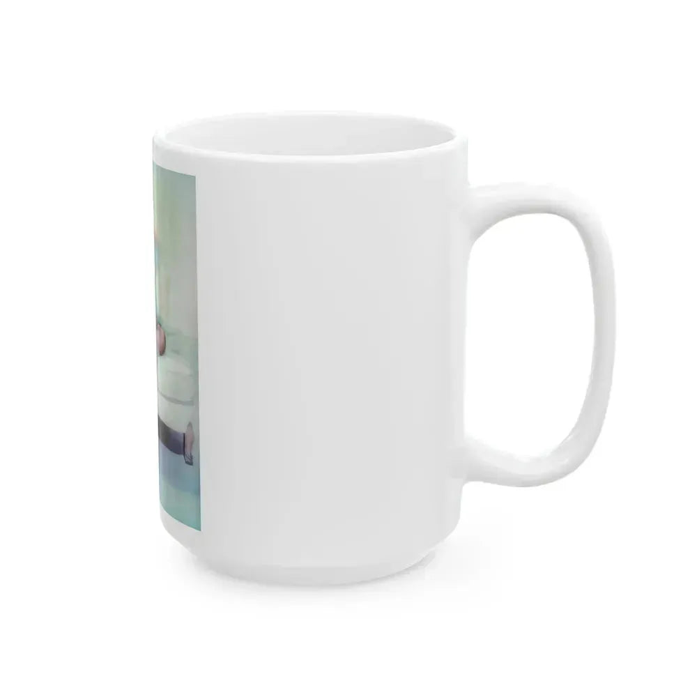 Barbara Nichols #333 (Vintage Female Icon) White Coffee Mug - Go Mug Yourself