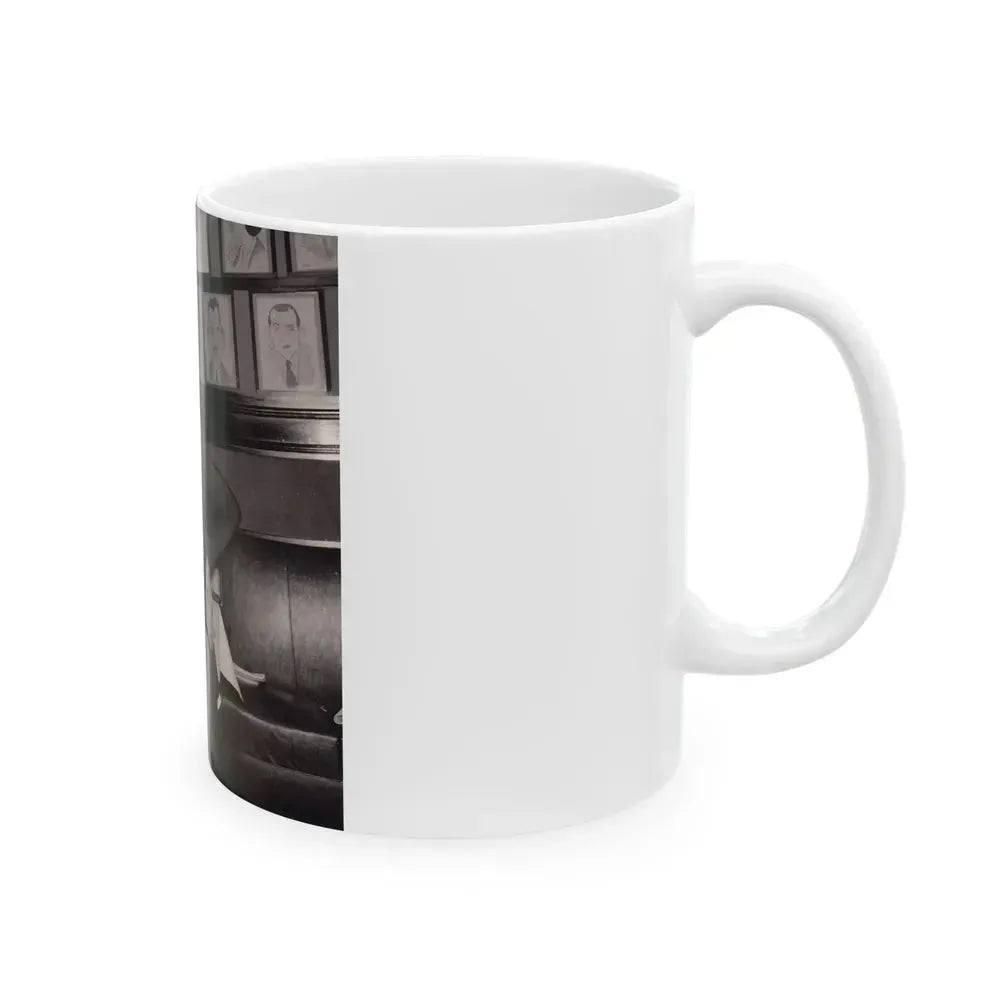 Barbara Nichols #345 (Vintage Female Icon) White Coffee Mug - Go Mug Yourself