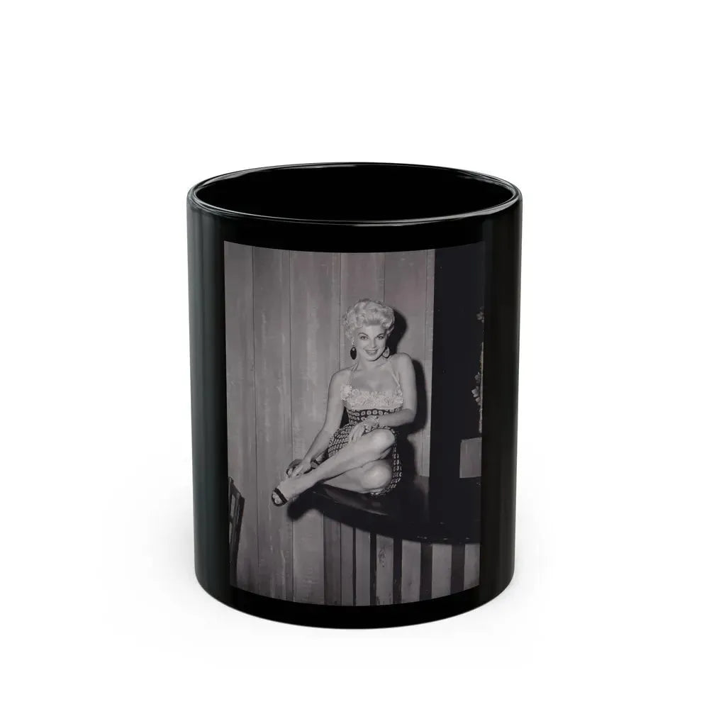 Barbara Nichols #346 (Vintage Female Icon) Black Coffee Mug 11oz - Go Mug Yourself