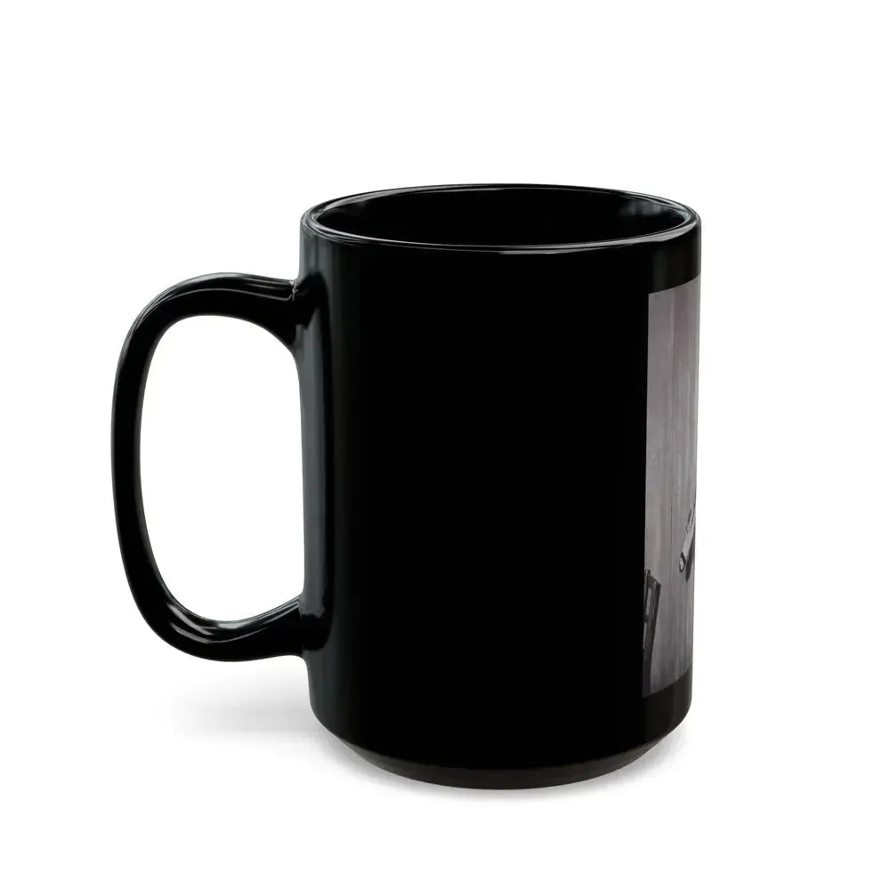 Barbara Nichols #346 (Vintage Female Icon) Black Coffee Mug - Go Mug Yourself