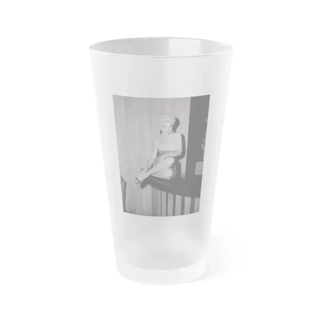 Barbara Nichols #346 (Vintage Female Icon) Frosted Pint Glass 16oz 16oz Frosted - Go Mug Yourself